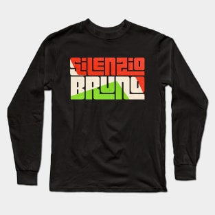 Silenzio Bruno - Italian Flag Long Sleeve T-Shirt